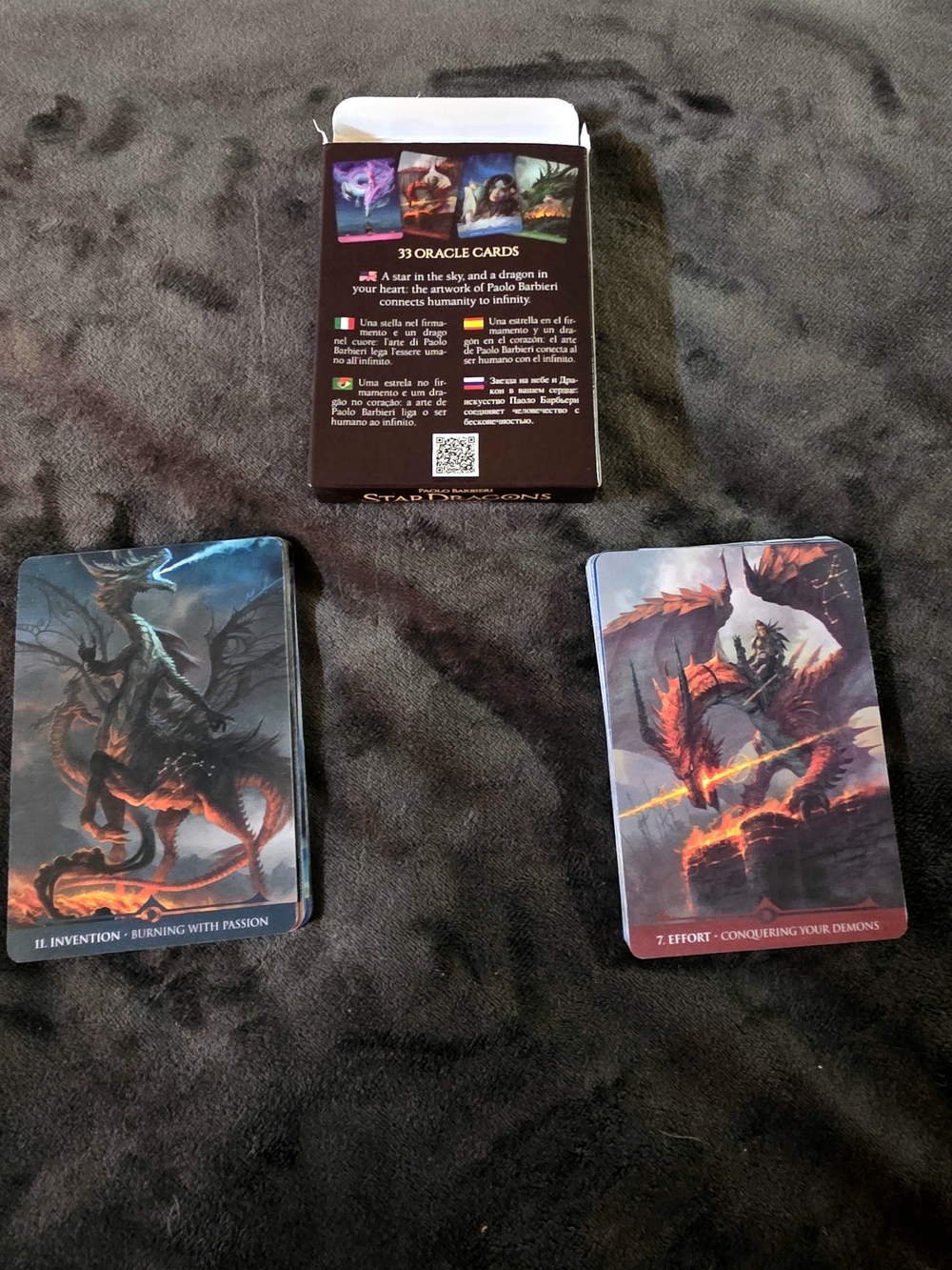 Star Dragons Oracle Cards Deck 33 Card Deck With QR Code PDF Guidebook - Picture 3 of 3